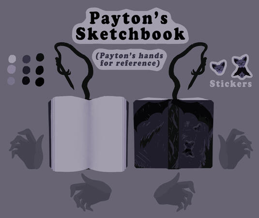 A sketchbook for a suspicious character